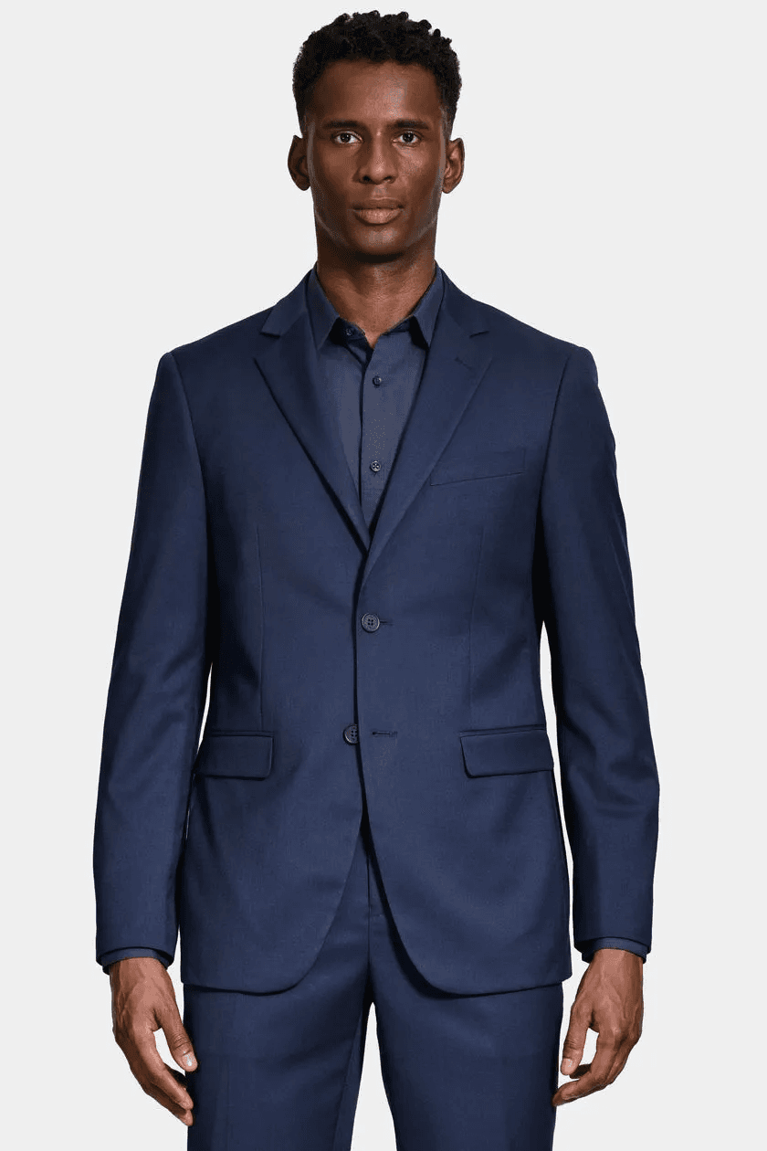 Calças De Ajuste Afunilado Em Tecido Elástico Lavável